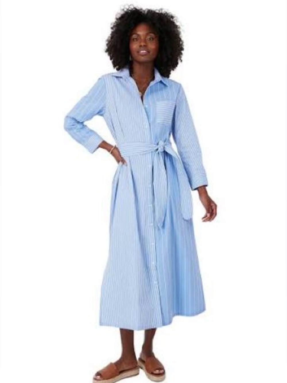 Tuckernuck Pomander Place Blue Stripe Chessie Dress